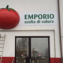 insegna a scultura 3D