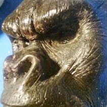 testa gorilla realistico animatronico