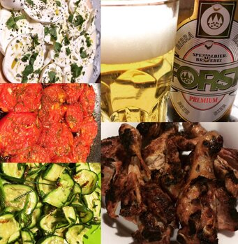 cena pollo e orto bio