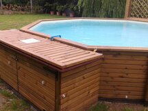 Contenitore per elementi piscina Contenitore fatto su misura per contenere oggetti utili alla manutenzione della piscina