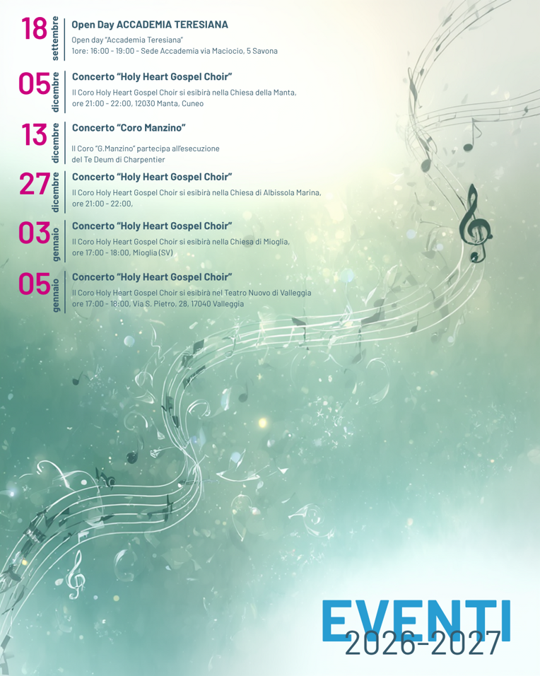 riepilogo eventi