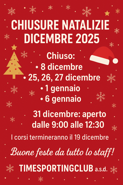 chiusure dicembre