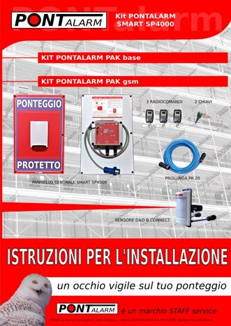 Kit per allarme ponteggi Pontalarm