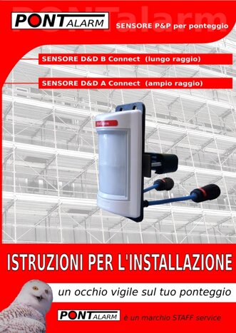 Sensore per allarme ponteggi PONTALARM
