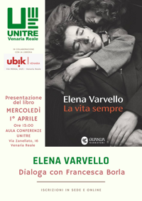 INCONTRO CON ELENA VARVELLO
