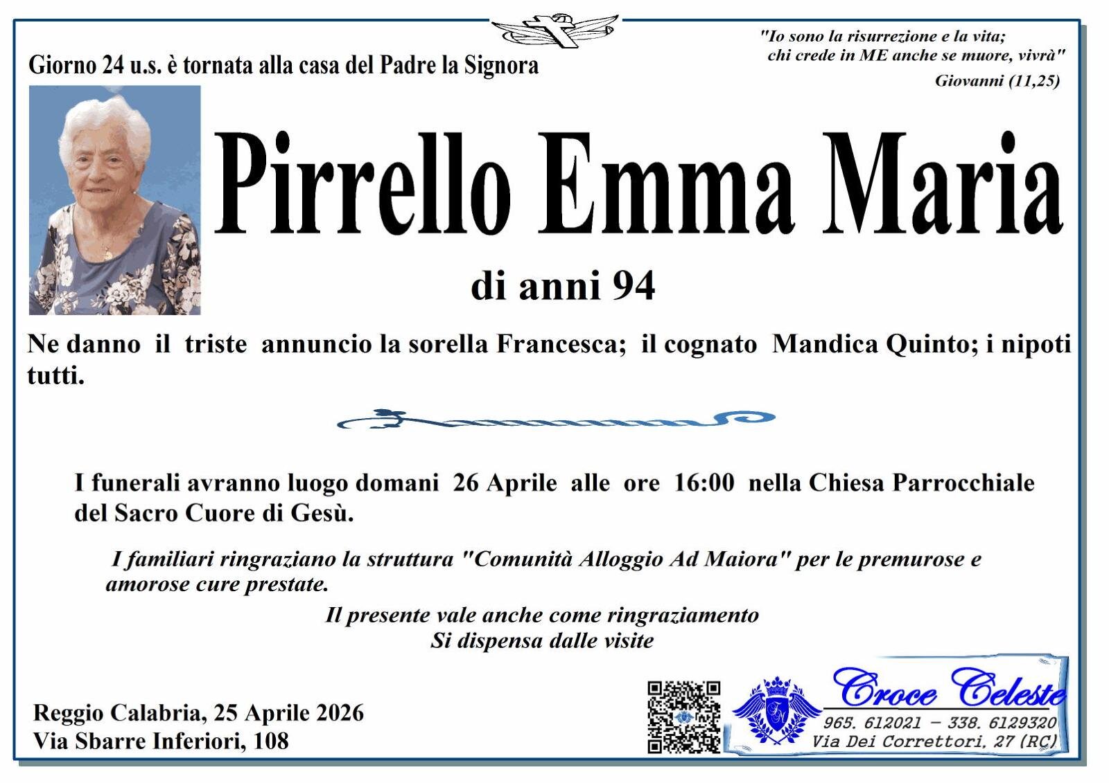 PIRRELLO EMMA MARIA
