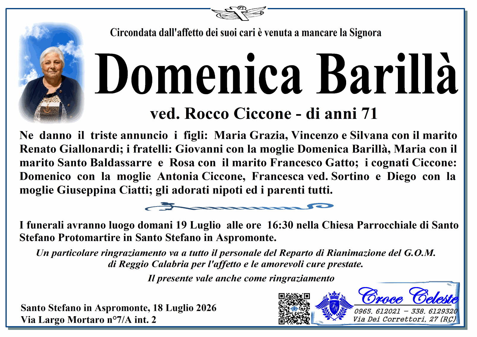 DOMENICA BARILLA'