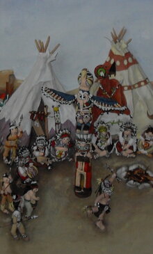 Accampamento degli indiani.