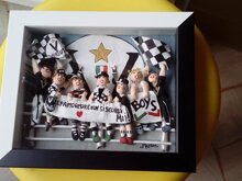 Tifosi della Virtus con cornice cm. 20x18