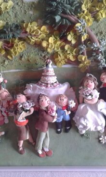 Matrimonio n° 2 Luce pittorica cm. 20x30con cornice cm. 46x36