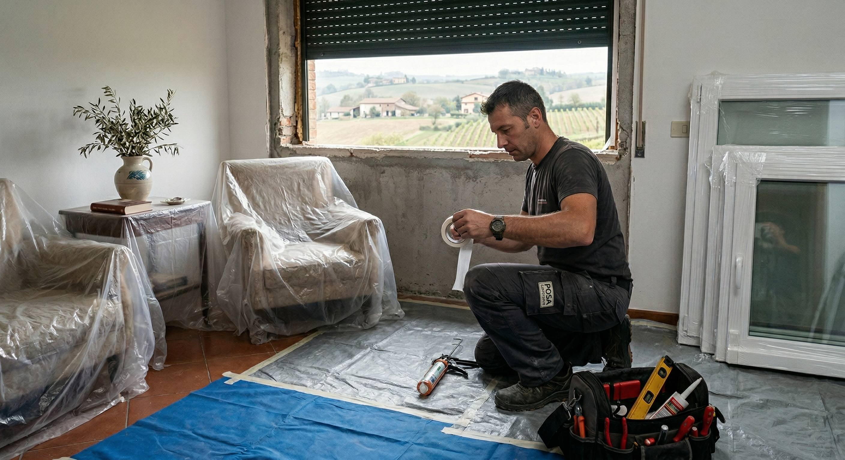 Sostituzione infissi: cronoprogramma e consigli per preparare la tua casa