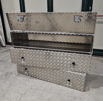 baule in alluminio mandorlato porta attrezzi