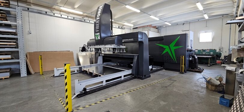 Impianto taglio laser fibra ottica Fiber Force su Lvd Axel 