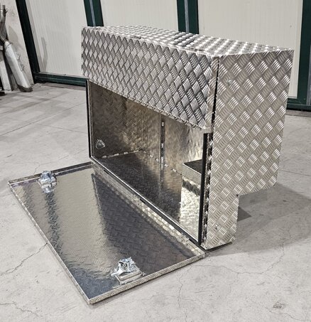 baule porta attrezzi in alluminio