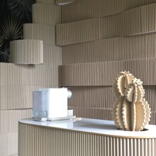 Coffee Corner Realizzata interamente in cartone