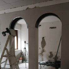 Costruzione di archi in cartongesso