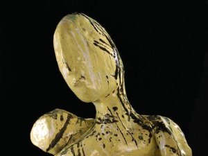 Ceramica ossido rame e smalti. Anno 2007. cm. 36x32x20
