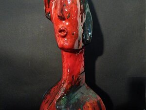 Ceramica ossidi e smalti in diverse cotture. Anno 2011. cm.20x53x20