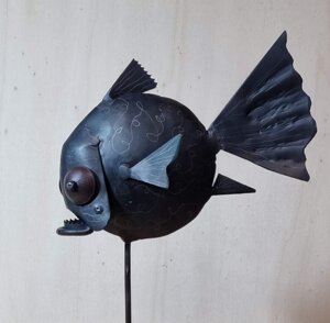 Scultura di Luigi Ottolino, Gigi Ottolino, pesce, panico