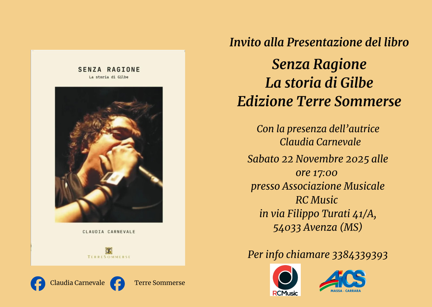 Invito Speciale: Presentazione del libro "Senza Ragione"