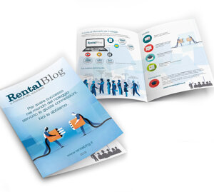 Brochure per portale dedicato al noleggio www.rentalblog.it
