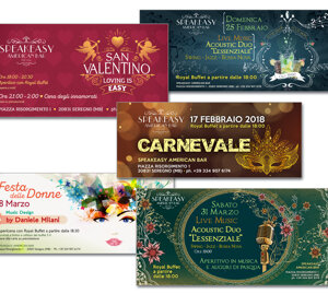 Copertine Facebook per eventi di Speakeasy American Bar - Seregno