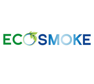 Logo per ECOSMOKE, brand di sigarette elettroniche e liquidi senza nicotina.