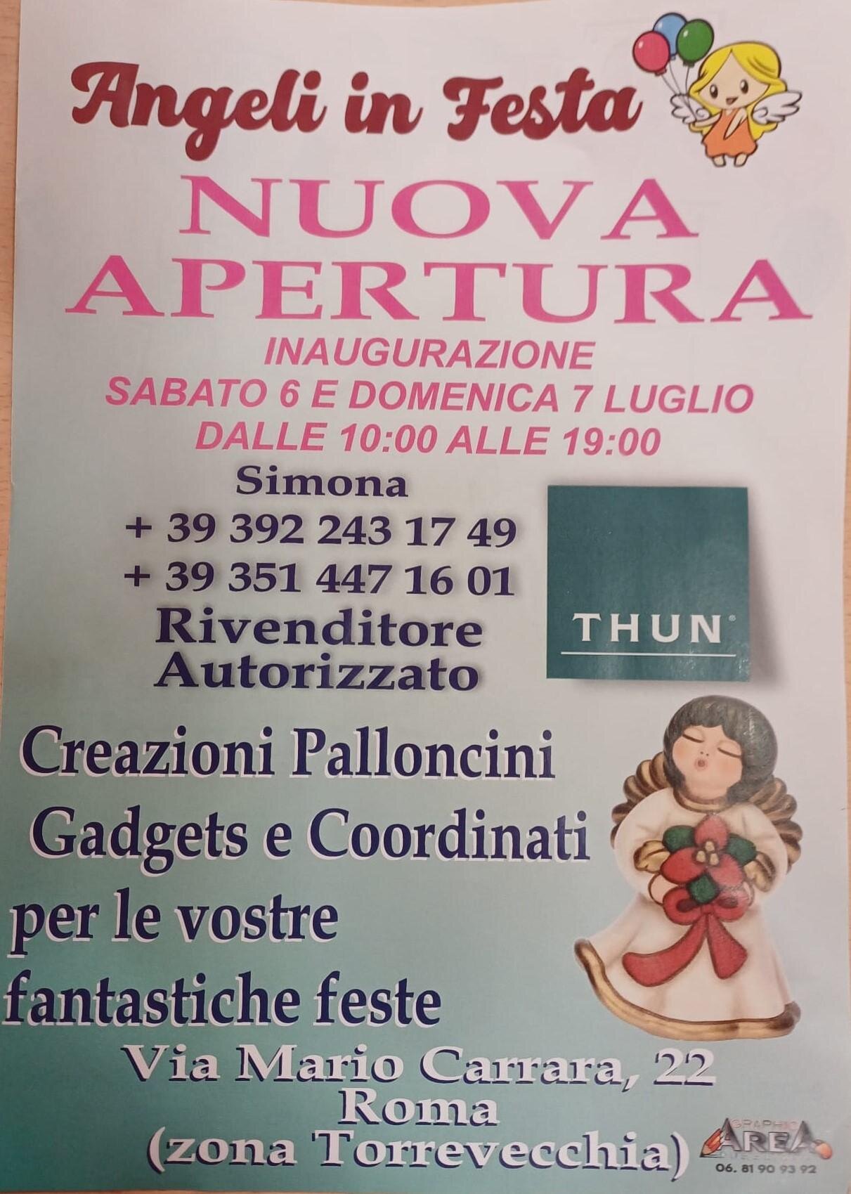 Nuova Apertura inaugurazione Sabato 6 e Domenica 7 Luglio