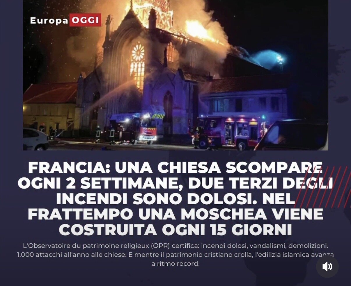 Chiese che bruciano, Jihad che applaude Chiese che bruciano, Jihad che applaude