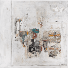 Trame 2019, Tecnica mista su tela, cm 100 x 100