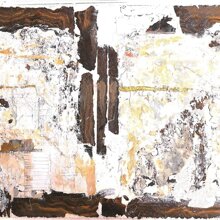 Seiten Tecnica mista con ferro arruginito, 1.20 x 80 cm