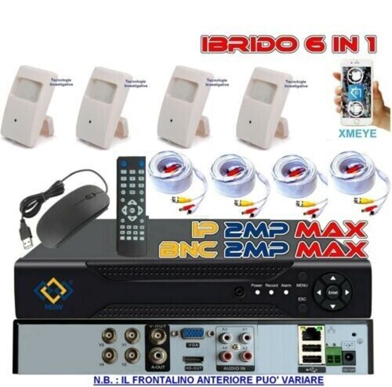 newspy-kit-completo-videosorveglianza-ahd-hd-15-tera-telecamere-in-finto-sensore-pir