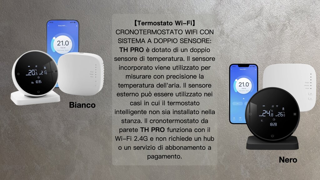 eyJpdCI6IlRIIFBST64gYmlhbmNvIG5lcm8gdGVybW9zdGF0byBXaS1GaS4gQ2FsZGFpYSAmIENsaW1hriJ9