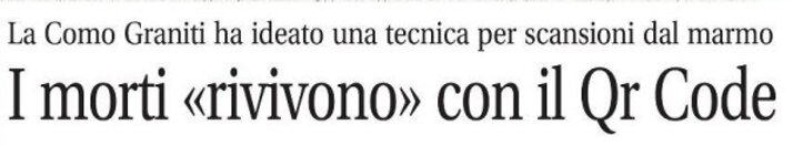 Approfondimento giornalistico sulle tecniche di incisione moderna di Como Graniti
