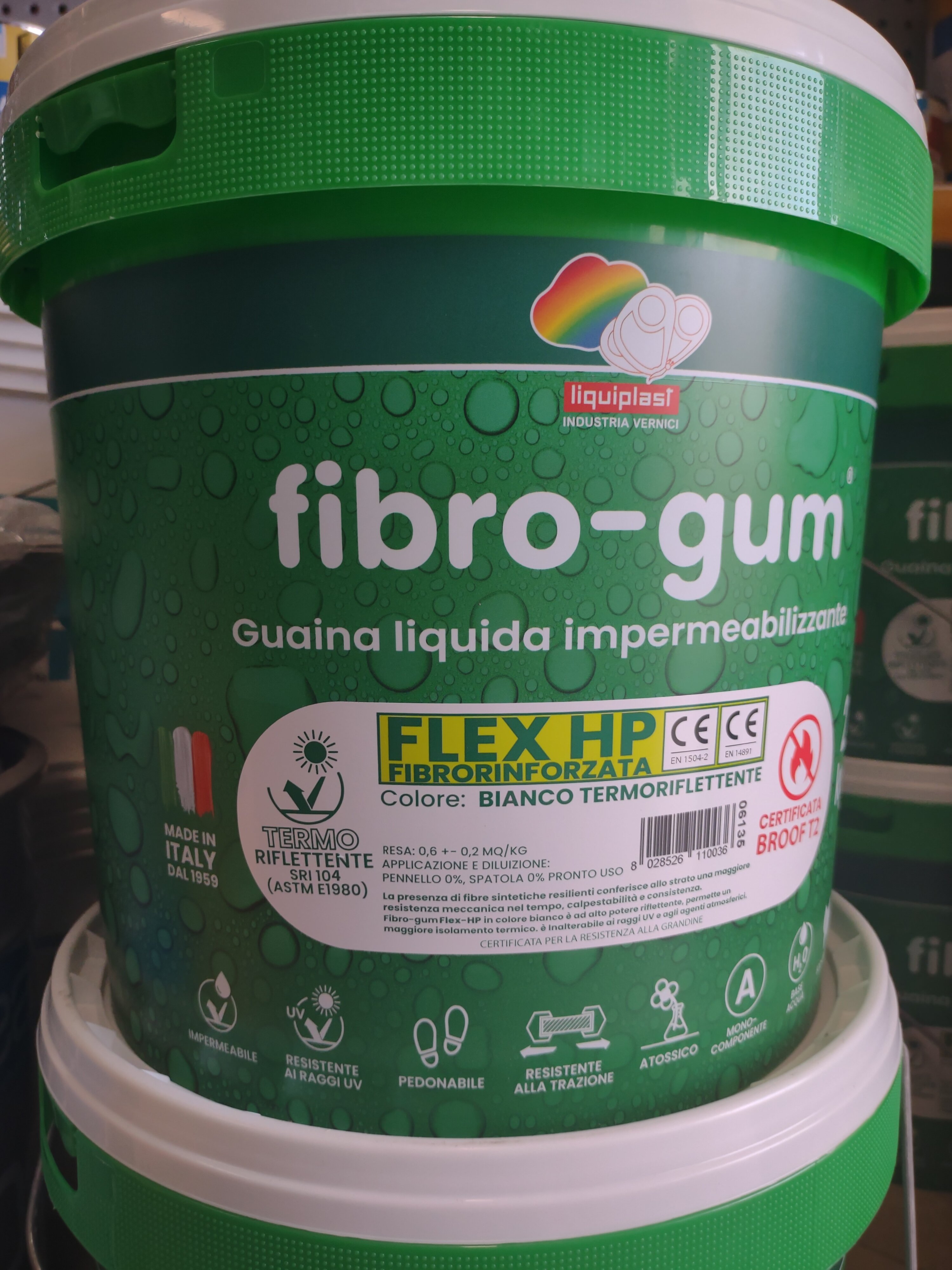 FIBRO-GUM ORIGINAL: L'Impermeabilizzante liquido ideale per terrazzi, balconi e coperture