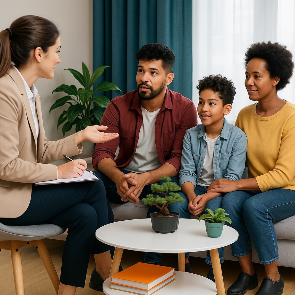 Famiglia in consulenza presso il centro YouMind di Bolzano