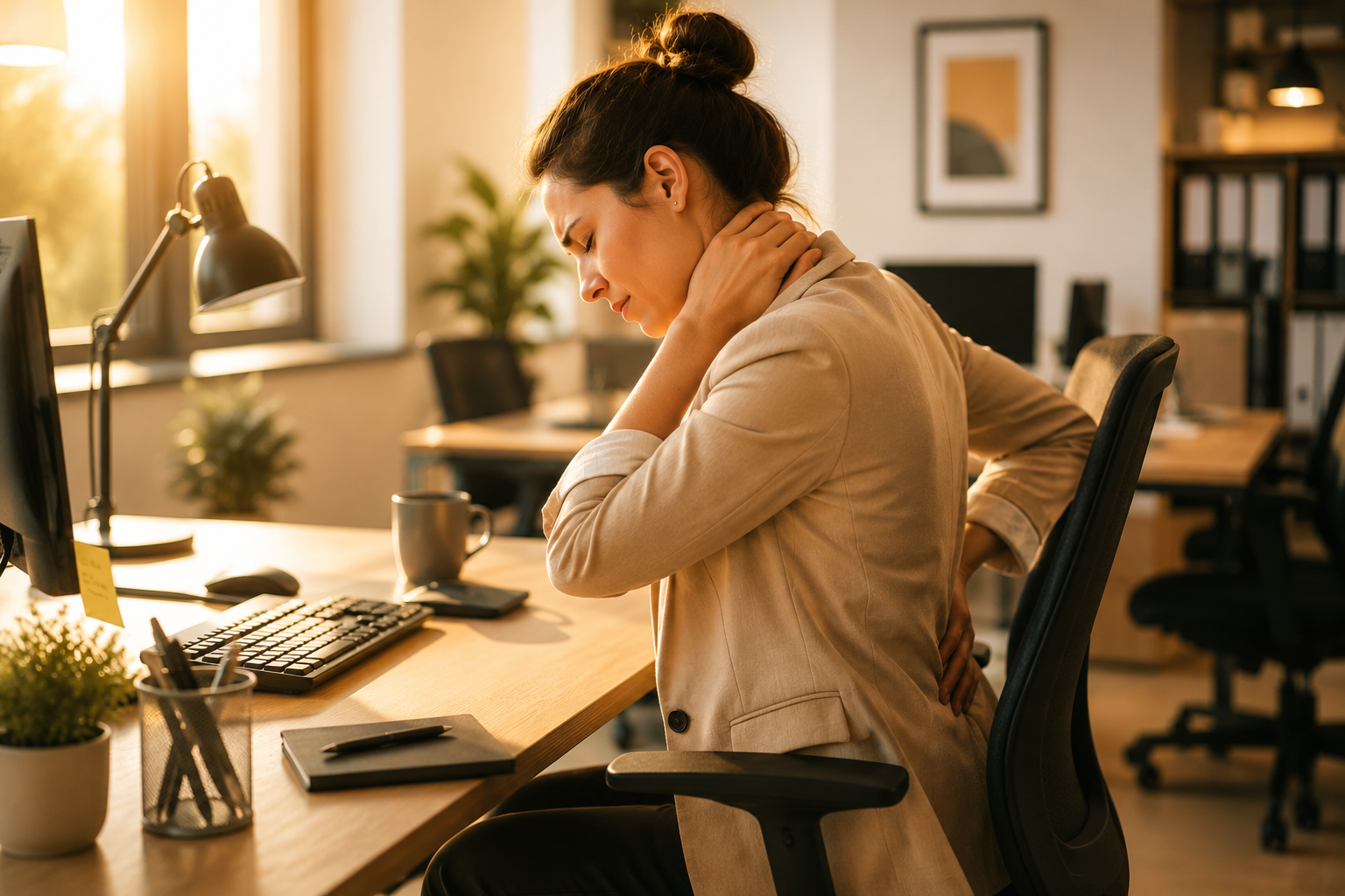 Postura corretta al lavoro: consigli pratici per evitare dolori e tensioni