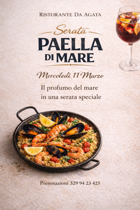serata paella di mare a da agata