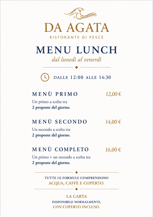 menu pranzo 