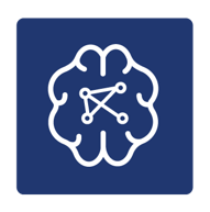 Simbolo cervello con collegamenti