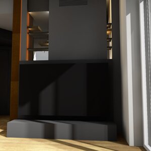 Zona tv di grandi dimensioni