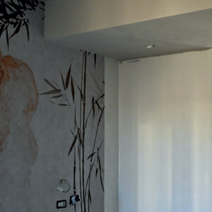 Carta da parati in camera e in bagno