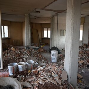 demolizione tramezze completata