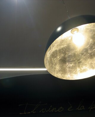 Illuminazione di design in una azienda vinicola