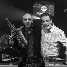 Djset Roma DjSax Mobile Entertainment in Italy To left, Sax performance Luca Rizzo, on the right Dj on the mix Gianpiero Fatica