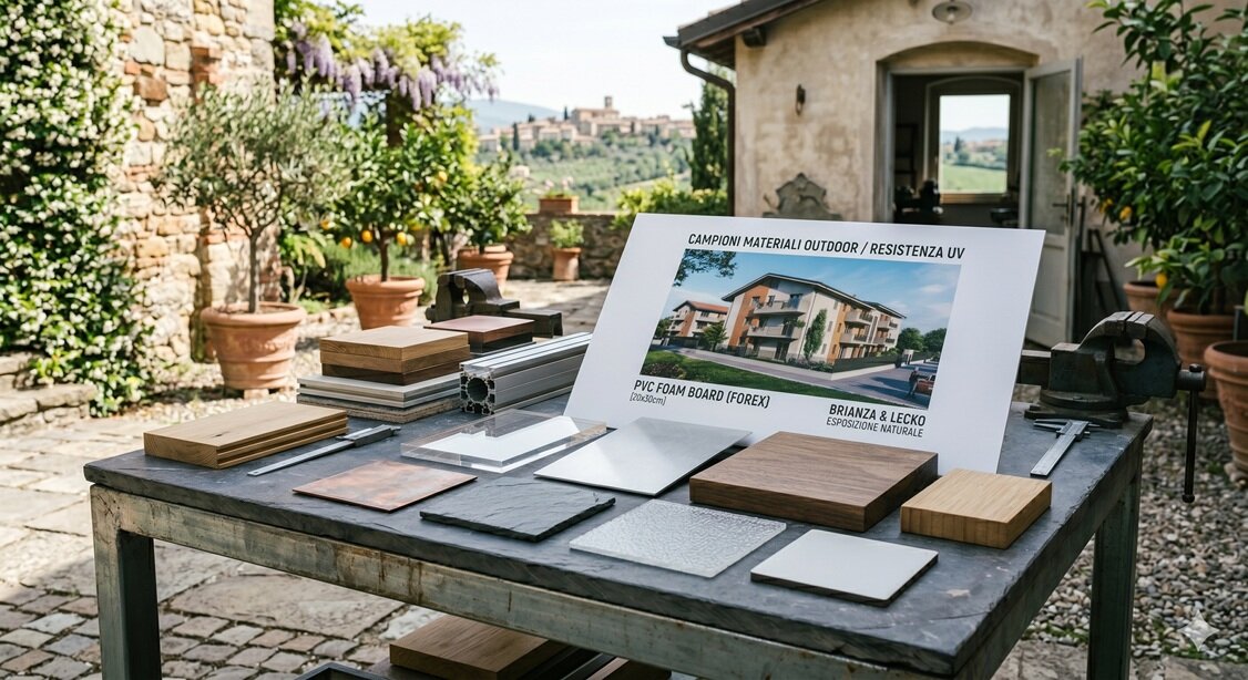 Comunicazione Visiva Outdoor in Brianza: Guida Strategica alla Durabilità tra Sole e Umidità