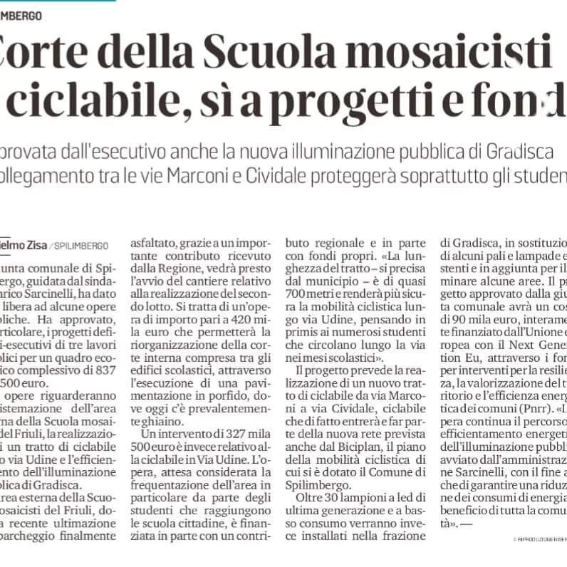 Progetti e lavori proseguono...