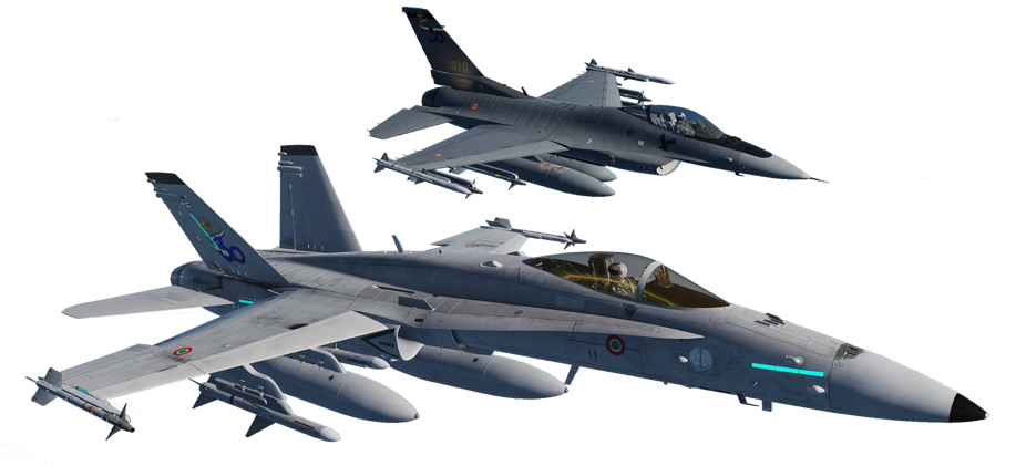 f18 e f16