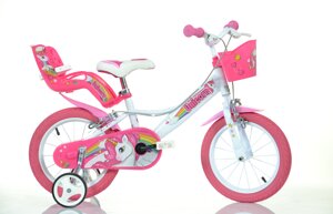 dino-bikes-unicorn-16-pollici-bicicletta-con-rotelle-per-bambina-da5-anni-a-8-anni