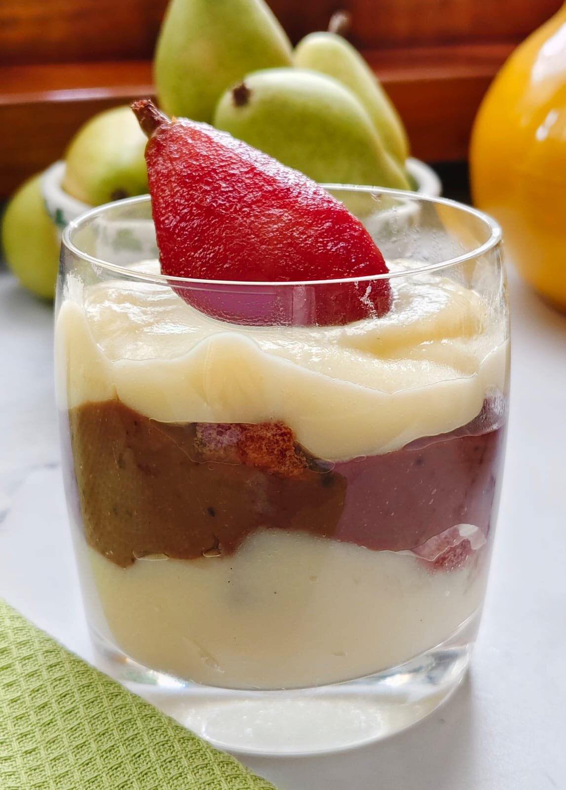 Zuppa inglese con pere al Porto Zuppa inglese con pere al Porto